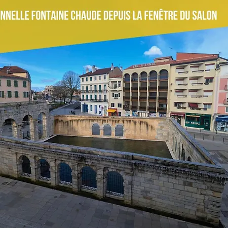 T3 61m2, Hypercentre, Vue Fontaine Chaude, Bureau Apartment Dax